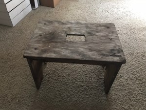 (c) 2018 Lisa Ramsey, Recycling Our Neglected Footstool
