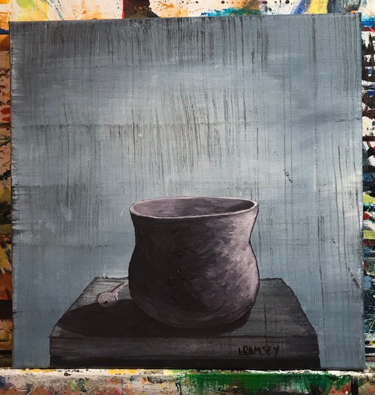 Image: The Forgotten Key 12” x 12” acrylic on canvas