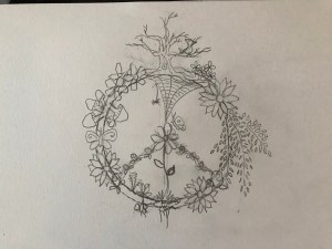 (c) 2018 Lisa Ramsey, Recycling Our Neglected Footstool, Design Sketch