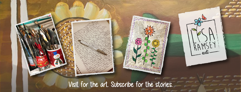 (c) 2018 Lisa Ramsey, Subscribe Lisa Ramsey Art Header