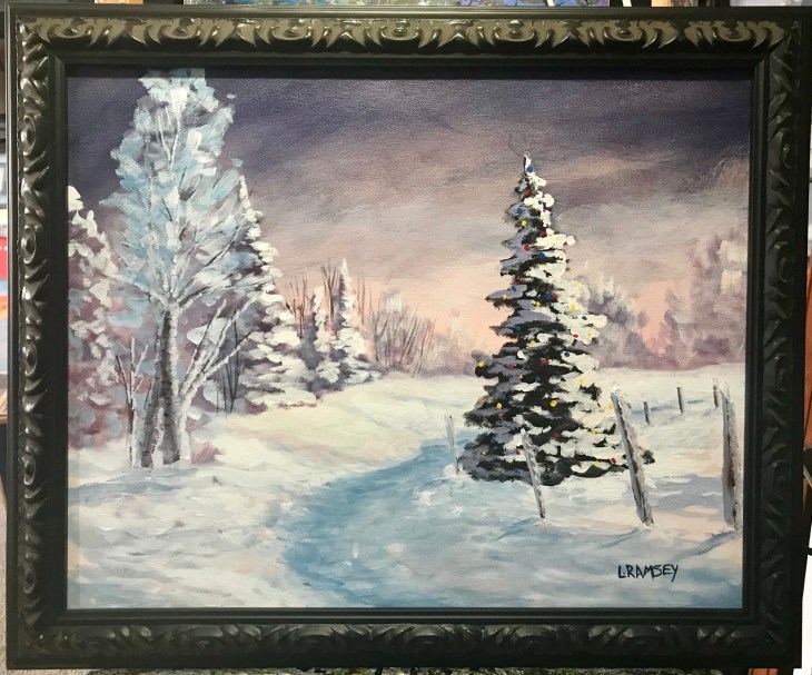 Winter Path in Acrylics